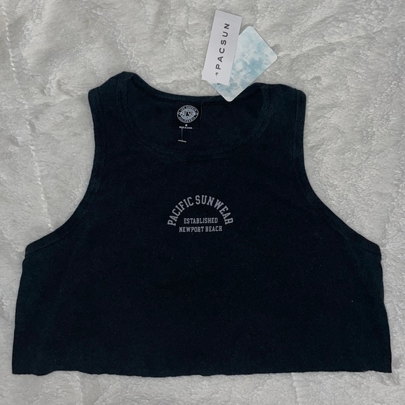 💜2 For $25💜 NWT Pacsun Pacific Sunwear Cropped Tank Top - Picture 2 of 7